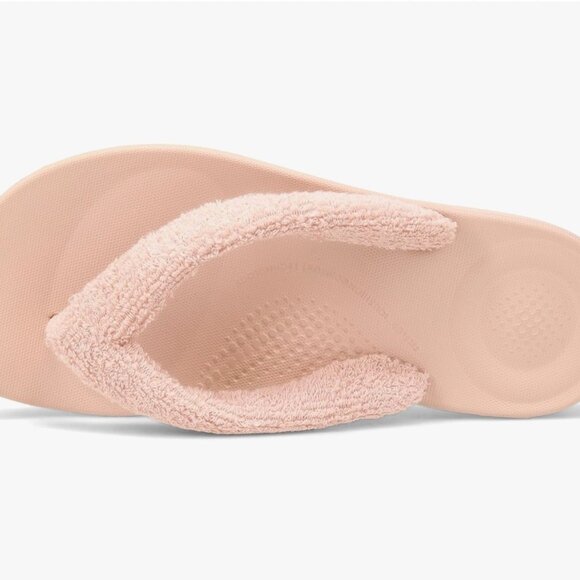 Fitflop Shoes - FitFlop Women's, iQushion Toweling Flip-Flop Beige Buff Size 8 Like New!